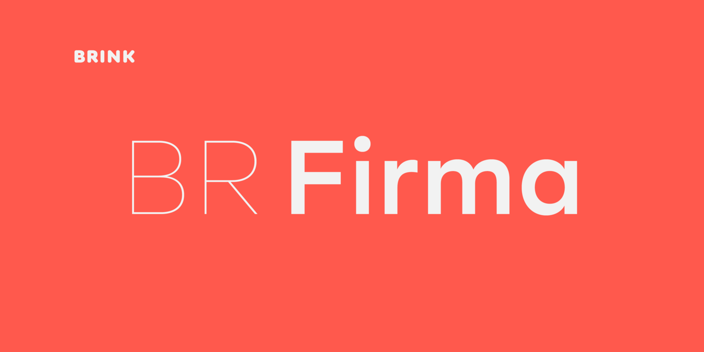Пример шрифта BR Firma